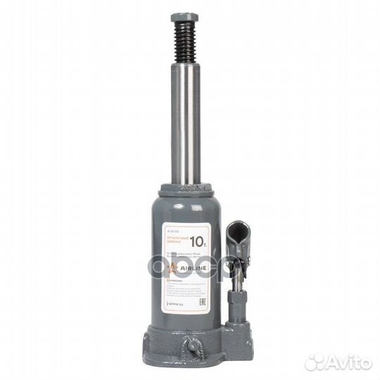 Домкрат бутылочный 10т (MIN - 195 мм MAX - 380