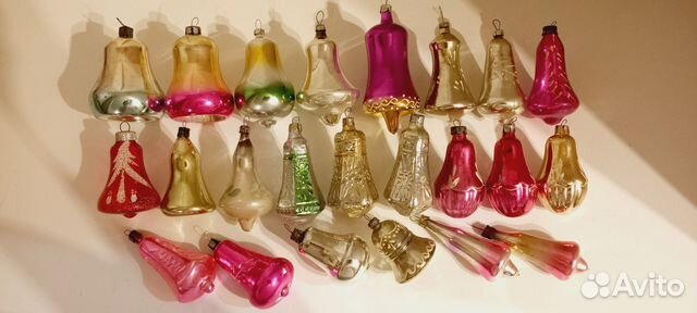 Колокольчики подвески медальоны ёлочные игрушки