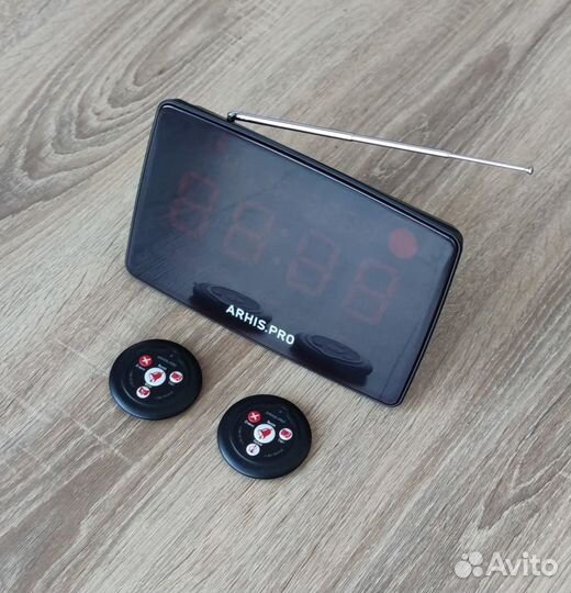 Табло отображения вызова на русском, кнопка вызова