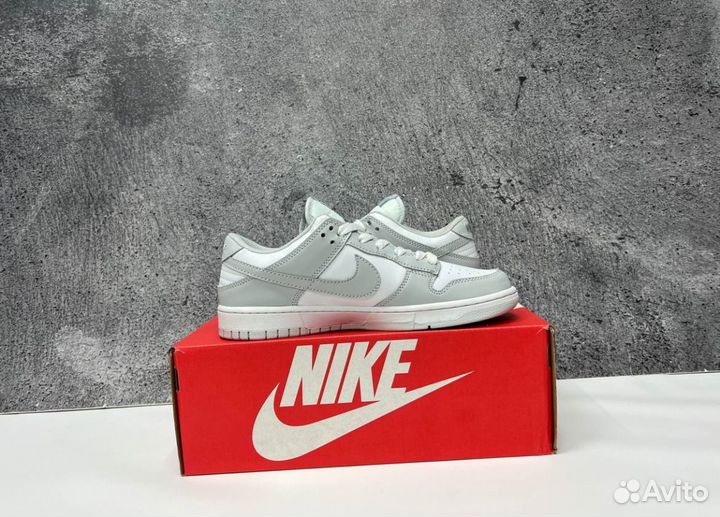 Кроссовки Nike SB Dunk Grey Люкс