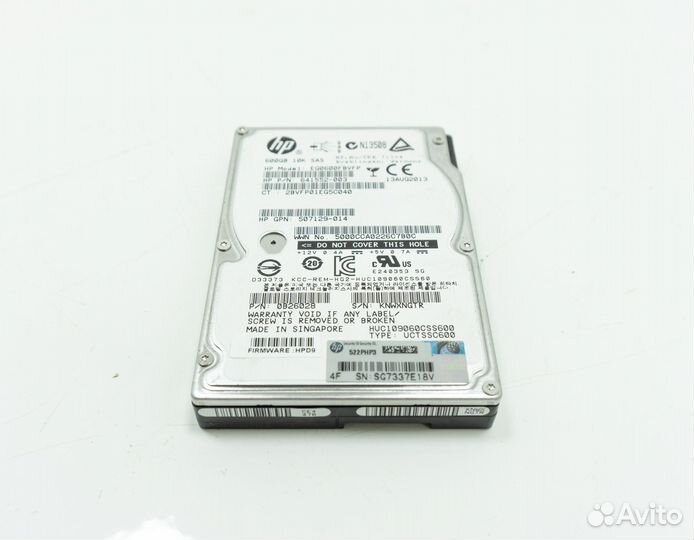 Серверный жесткий диск HP 2,5 SAS 600GB 10K