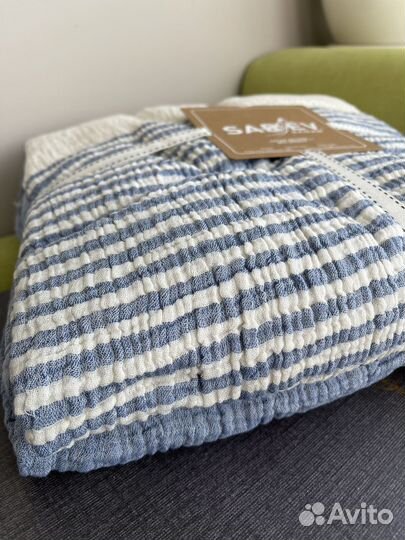 Плед покрывало 220 240 хлопок