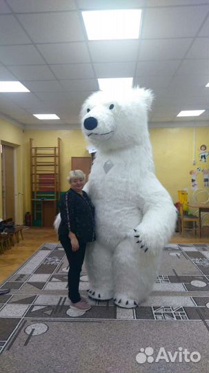 Ростовая кукла белый медведь