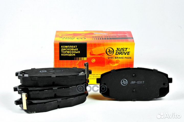 Колодки тормозные, передние GDB3450 JBP0317 Jus