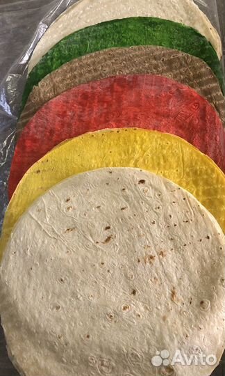 Лаваш круглый, цветной