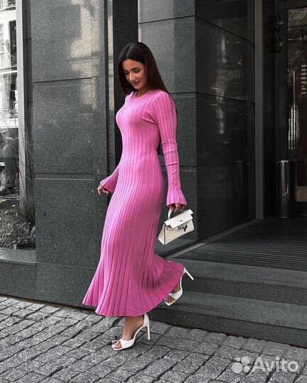 Платье трикотажное женское лапша