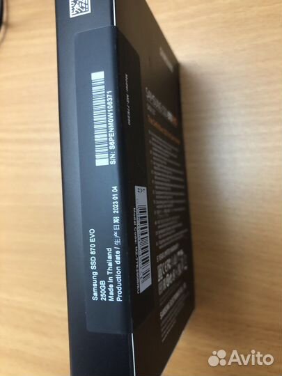 SSD Samsung 870 EVO 250gb новый