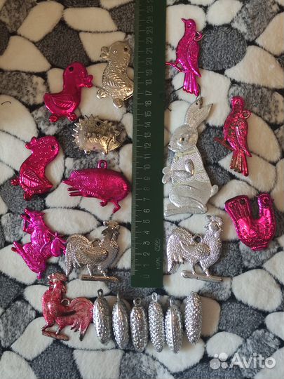 Елочная игрушка СССР колкий пластик