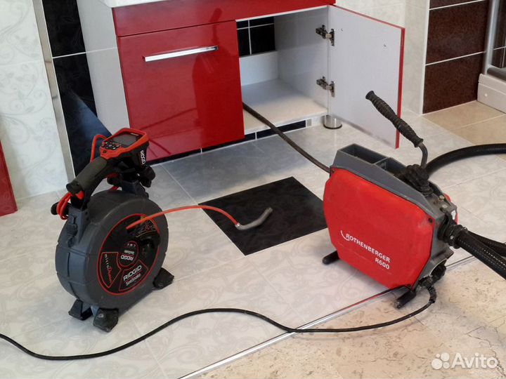 Прочистка канализации, засоров. Чистка труб