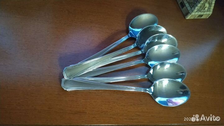 Ложки чайные мельхиор роза мнц