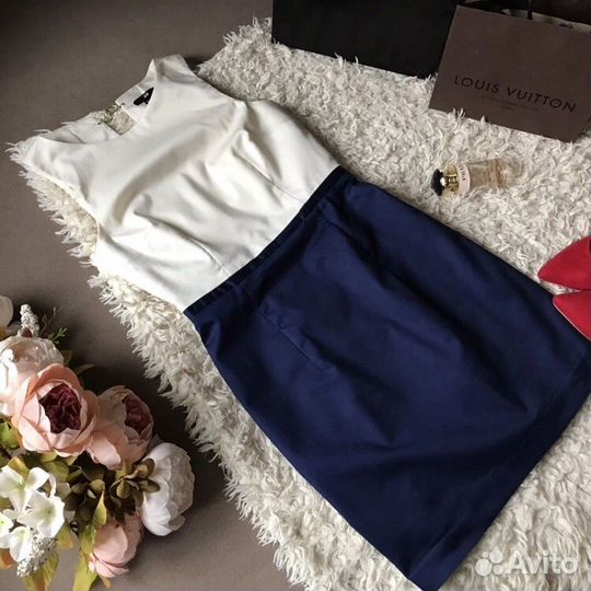 Пиджак васильковый befree и 2 платья H&M XS