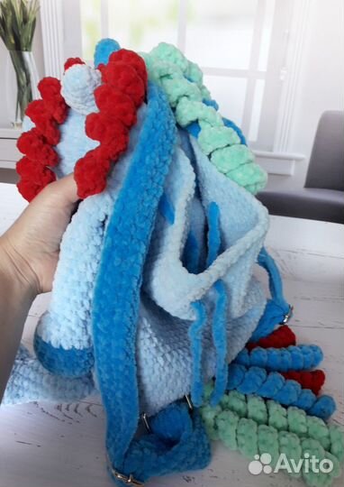 Рюкзак вязаный детский