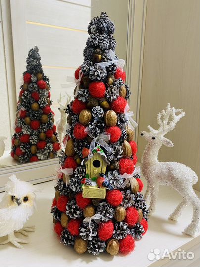 Новогодняя поделка елочка или эко ель для декора