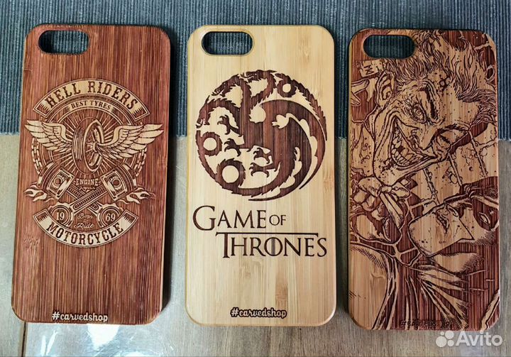 Чехлы (бампер) деревянные для iPhone