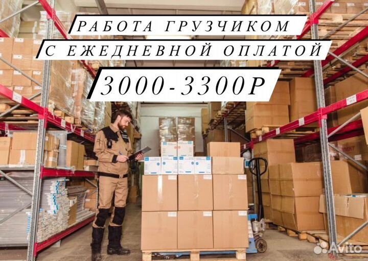 Грузчик с ежедневной оплатой