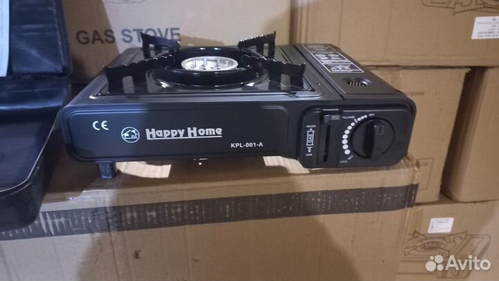 Плитка газовая туристическая с переходником