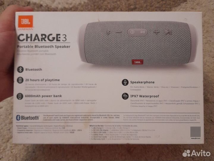 Колонка jbl charge 3