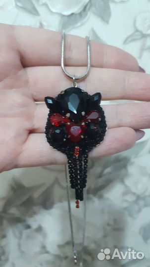 Кулон,серьги