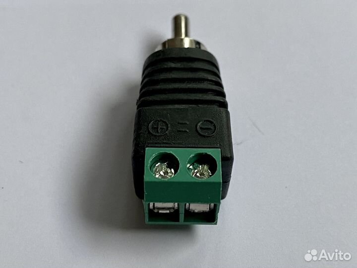 Разъем RCA штекер с клеммной колодкой