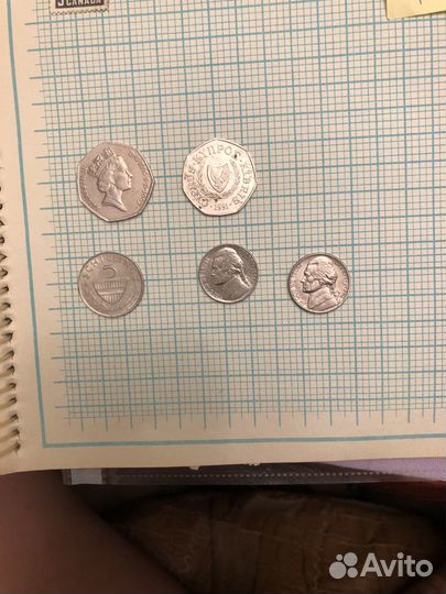 Монеты сша,Австрия,Кипр,Англия