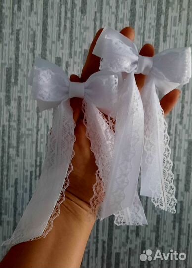 Школьные банты ручной работы