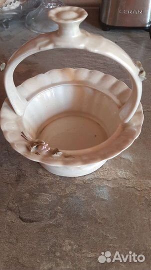 Ваза для фруктов на ножке СССР