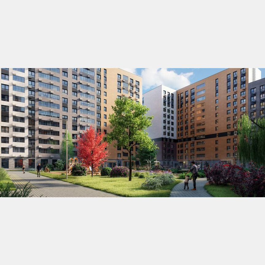 2-к. квартира, 57,4 м², 1/14 эт.