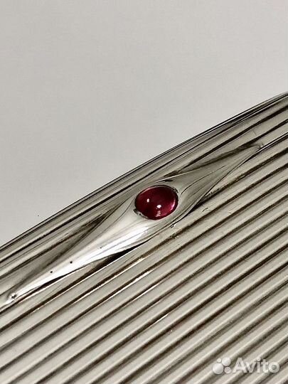 Портсигар редкий антик конец 19го века Серебро