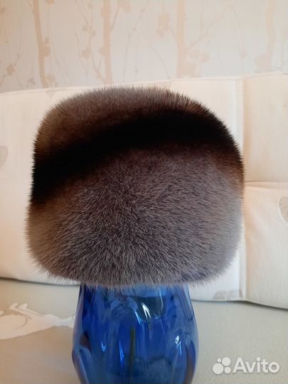 Шапка женская норковая, р.56