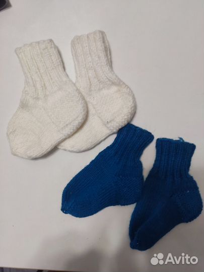 Пинетки вязаные и носки