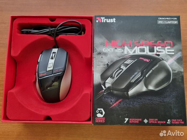 Мышь trust GXT 33 игровая новая