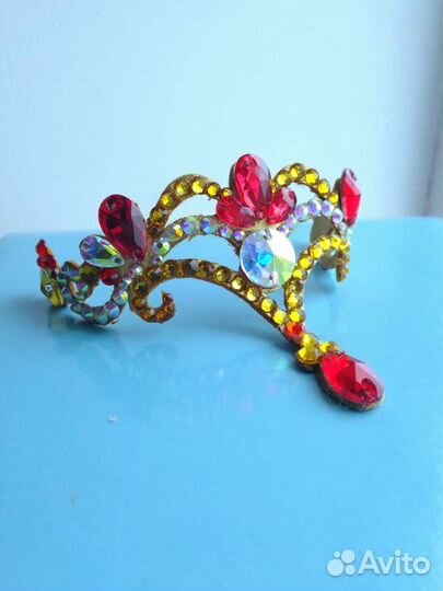 Корона украшение на пучок кичку волосы