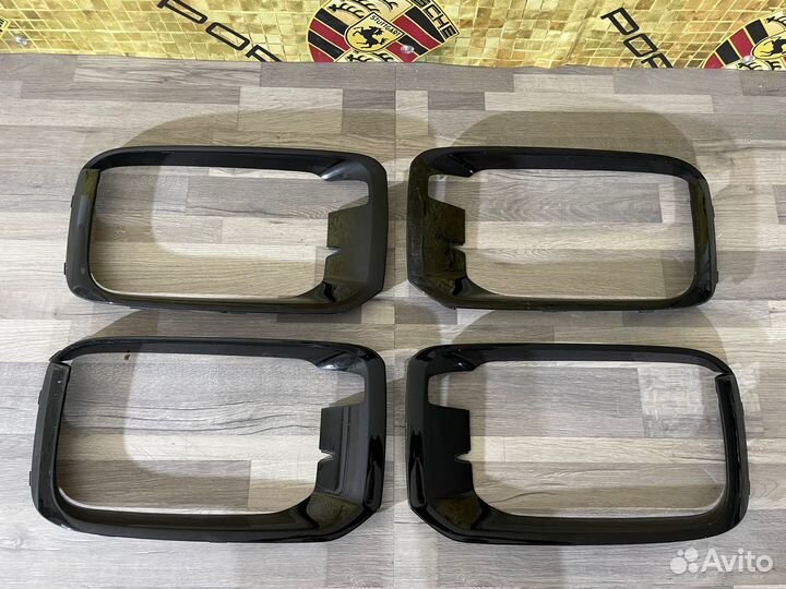 Решетки в бампер над дхо на Porsche Cayenne 9Y