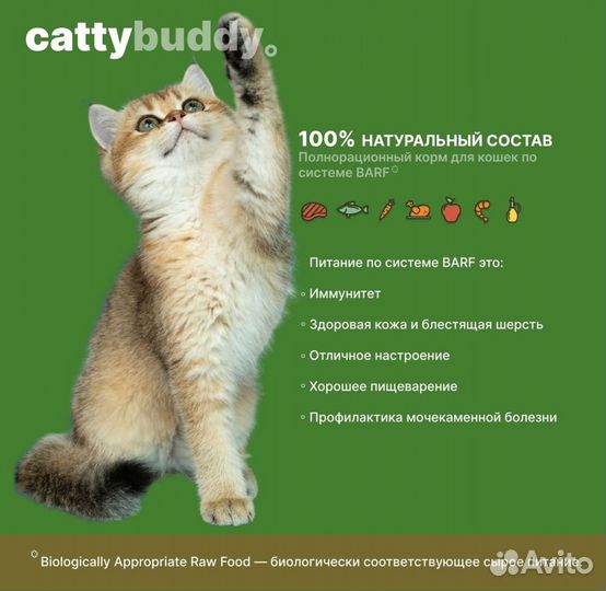 Корм для кошек натуральный