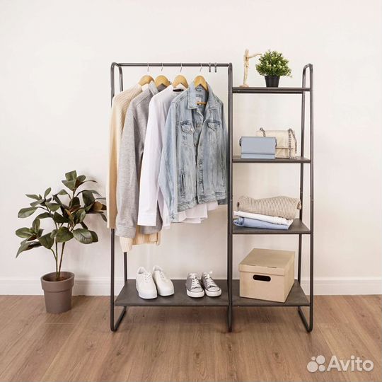 Вешалка стелаж гардеробная