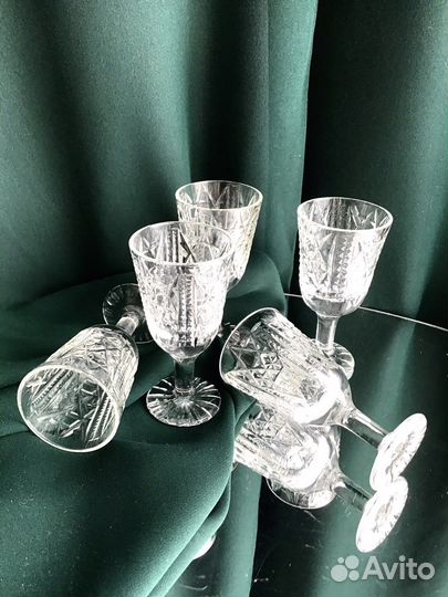 Фужеры цветное стекло СССР