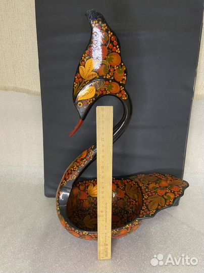 Ковш братина Лебедь Роспись Хохлома СССР