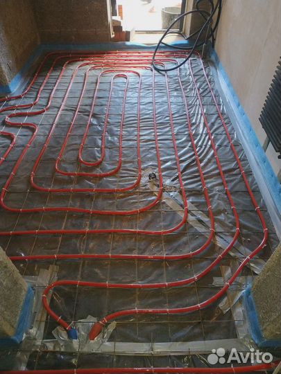 Монтаж системы отопления и водоснабжения