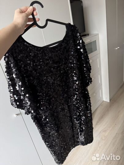 Michael kors платье с пайетками, из италии