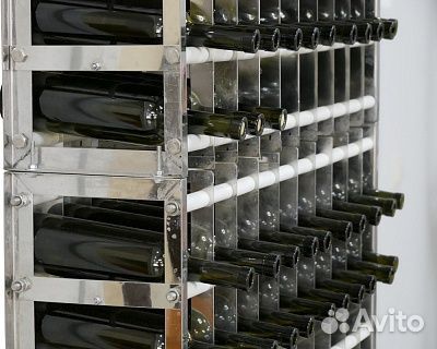 Стеллаж для 400 винных бутылок нерж.сталь