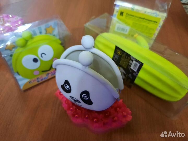 Силиконовый кошелек, пенал-чехол