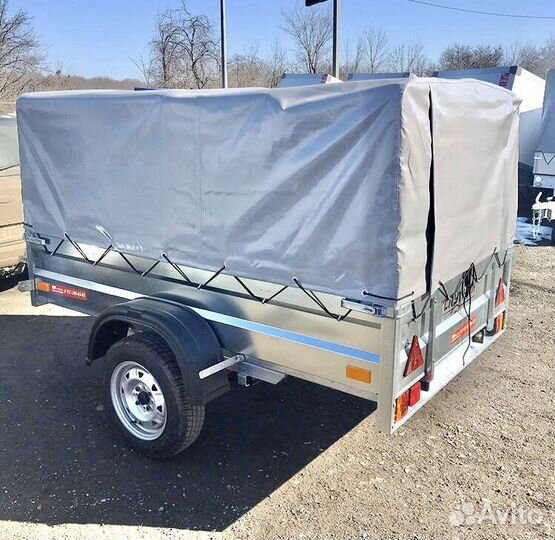 Прицеп Спутник 2,2х1,3. Тент 1,05м. Полный цинк