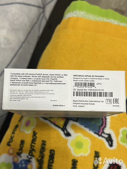 Беспроводные наушники apple airpods 3