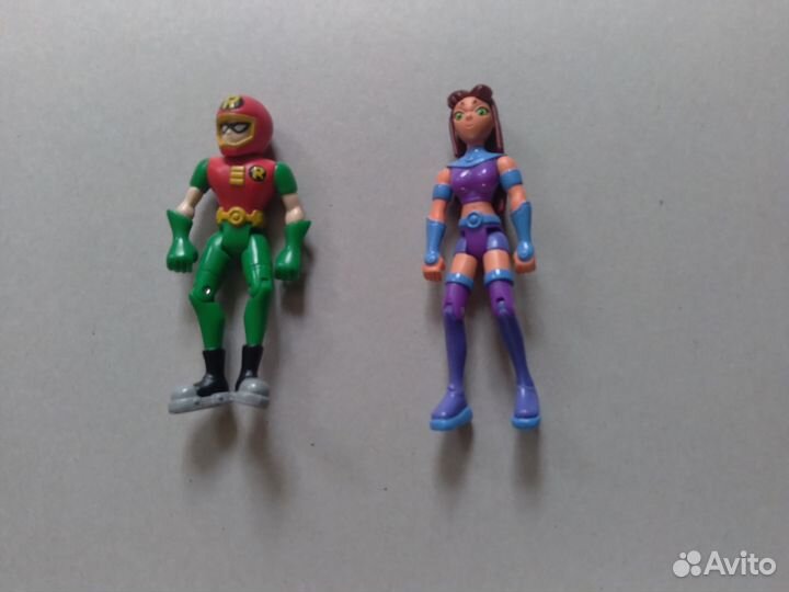 Фигурки Robin и Starfire Teen titans bandai 3.5