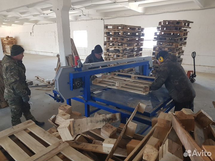 Ленто пильный станок для поддонов