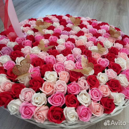 Розы мыльные 301 шт