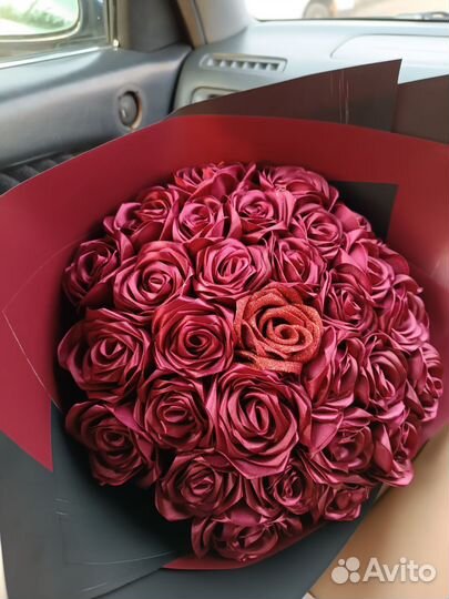 Букет из атласных лент