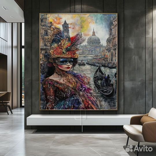 Картина Венецианская магия Детальная проработка