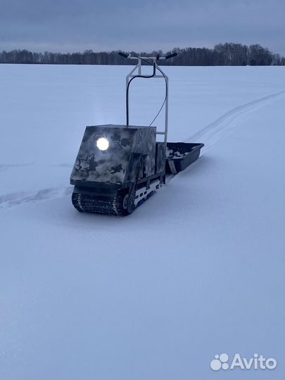 Самодельный мотобуксировщик