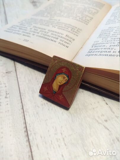 Богородица рукописная дорожная икона
